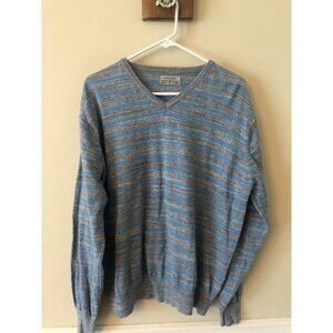 Colours Alexander Julian Mens Size L Blue Stripe Sweater